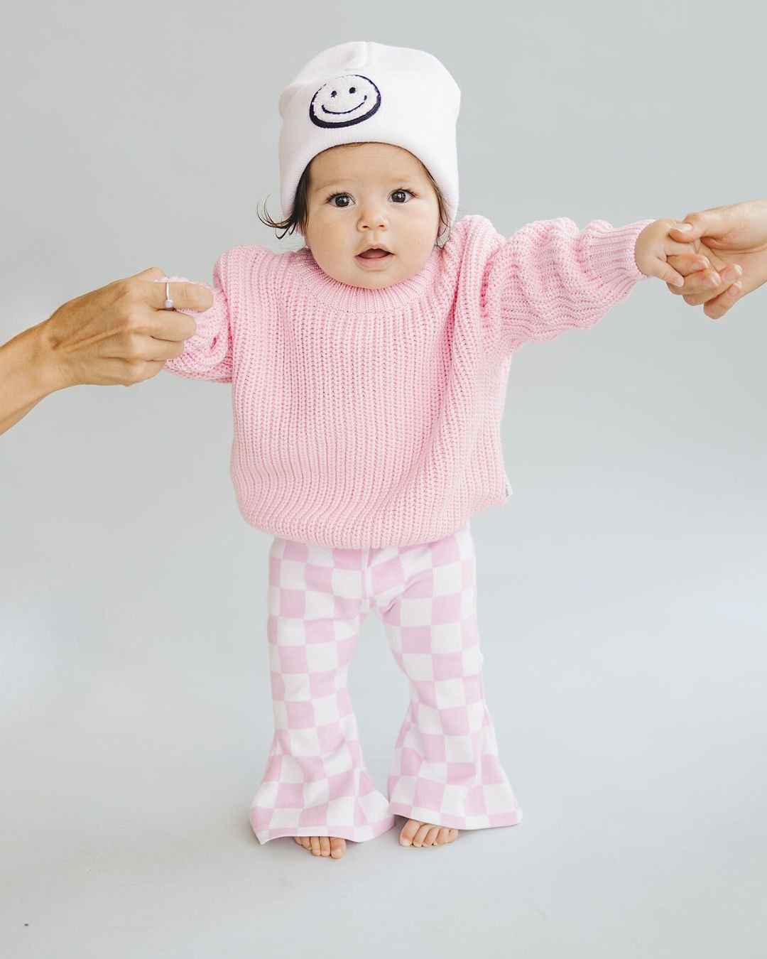 Chunky Knit Sweater | Pink - HoneyBug 