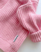 Chunky Knit Sweater | Pink - HoneyBug 