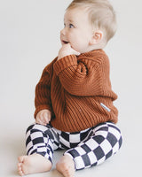 Chunky Knit Sweater | Rust - HoneyBug 
