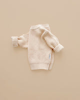 Chunky Knit Sweater | Vanilla - HoneyBug 