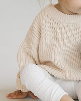 Chunky Knit Sweater | Vanilla - HoneyBug 