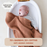 Cinnamon Waffle Baby Blanket