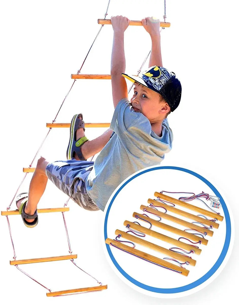 Climbing Rope Ladder for Kids (3-9 y.o.) - HoneyBug 