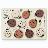 Wooden Tray Puzzle - Count to 10 Ladybugs - HoneyBug 