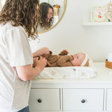 Organic Changing Pad Cover - Rainbow - HoneyBug 