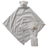 Cuddle Twins - Grey Bear Blankie - HoneyBug 