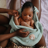 FRIGG Rope Silicone Pacifier 2-Pack - Green Tea/Powder Blue - HoneyBug 