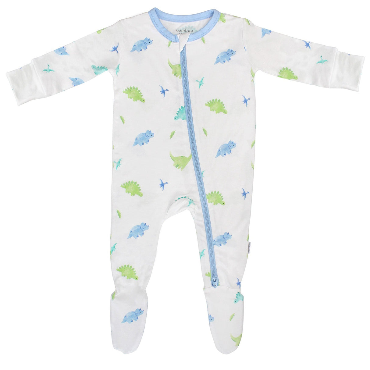 Dinosaur Zippered Footie - HoneyBug 