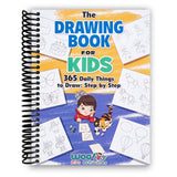 The Drawing Book for Kids: 365 Daily Things to Draw, Step by Step (Woo! Jr. Kids Activities Books) (Spiral Bound) - HoneyBug 
