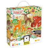 Wild Jumbo Floor Puzzle - Forest Animals - HoneyBug 