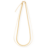 Cassia Double Chain Necklace - HoneyBug 