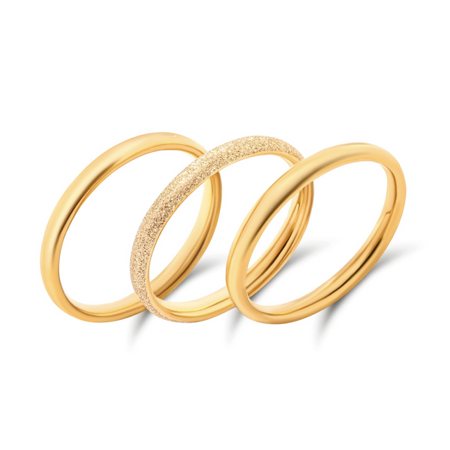 Micah Triple Ring Set - HoneyBug 