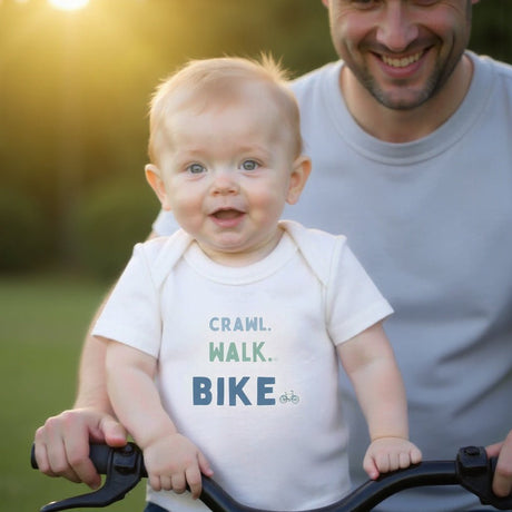 graphic bodysuit | crawl walk bike - HoneyBug 