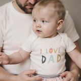 graphic bodysuit | love dad - HoneyBug 