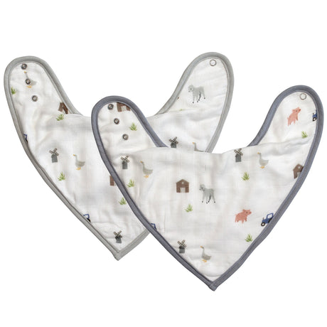 Farm Animals Bib Set - HoneyBug 