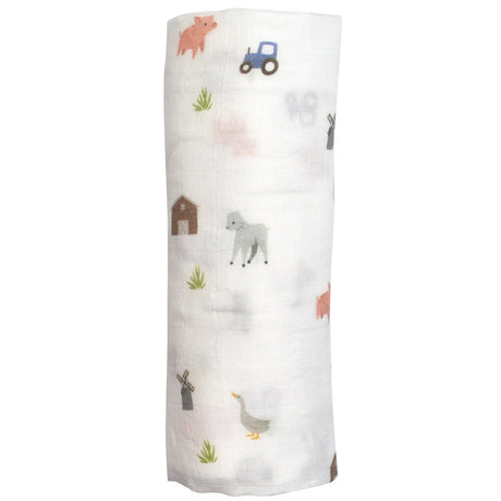 Farm Animals Swaddle - HoneyBug 