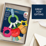 Bitzy Busy Ring Teething Activity Toy - Veggie - HoneyBug 