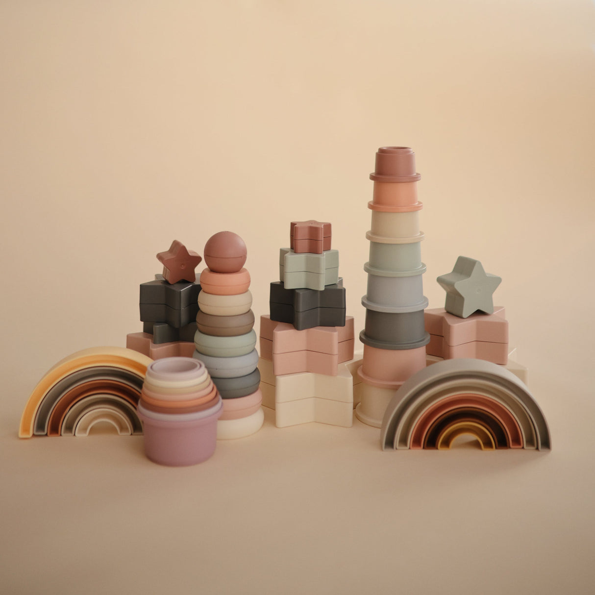 Stacking Cups Toy - Forest - HoneyBug 