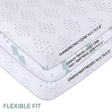 Changing Pad Cover | Cradle Sheet Set - Sage Diamond - HoneyBug 