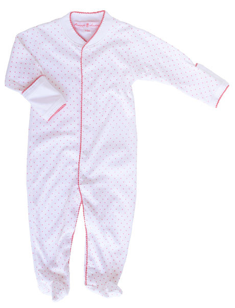 Ava Polka Dot Footie - HoneyBug 
