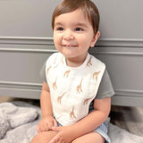 Giraffe & Zebra Bib Set - HoneyBug 