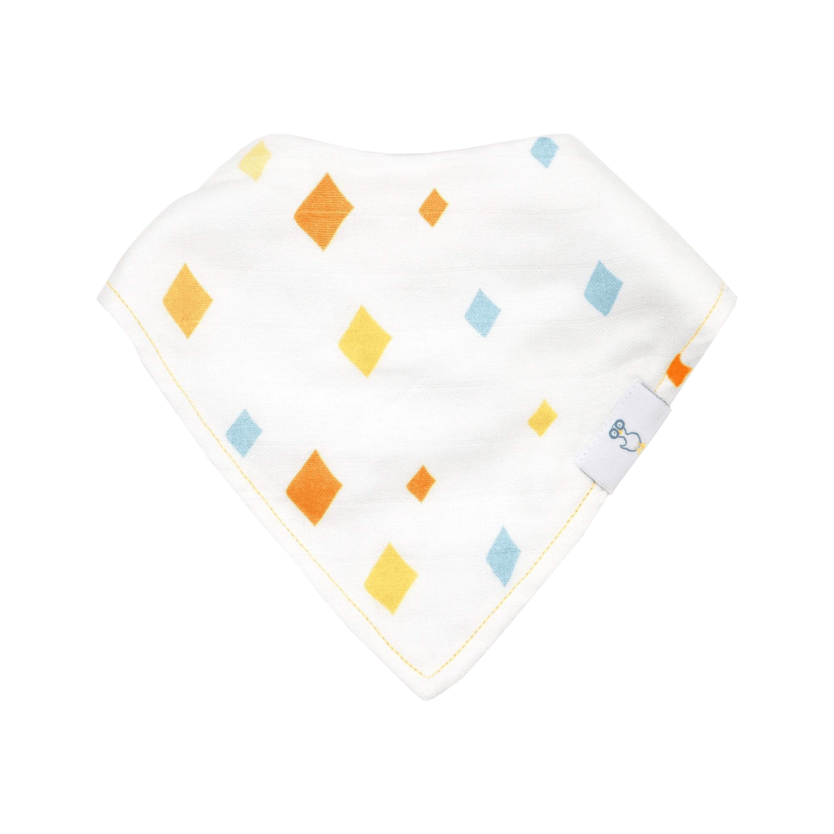 Awesome and Diamonds 2 PK Muslin & Terry Cloth Bib Set - HoneyBug 