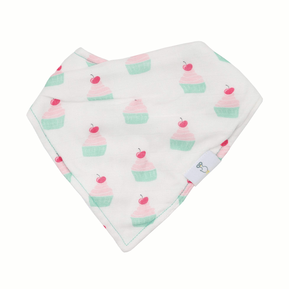 Muffin and Cupcake 2 Pack Muslin & Terry Cloth Bib Set - HoneyBug 