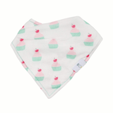 Muffin and Cupcake 2 Pack Muslin & Terry Cloth Bib Set - HoneyBug 