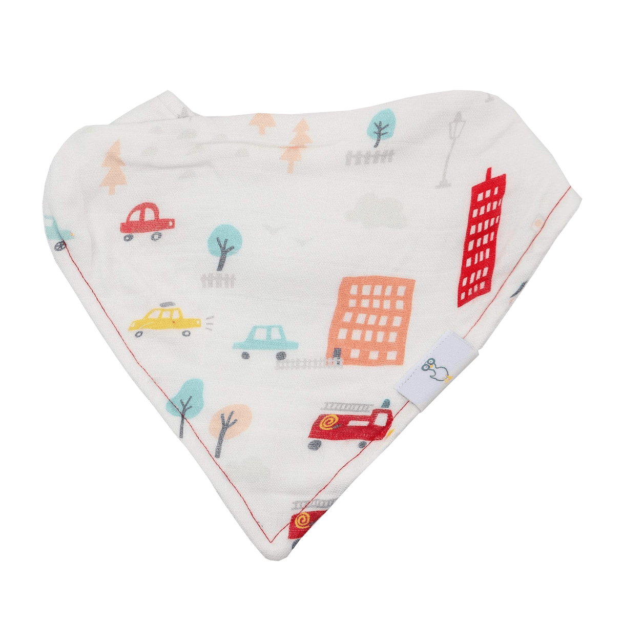 Dad and Buildings 2 Pack Muslin & Terry Cloth Bib Set - HoneyBug 