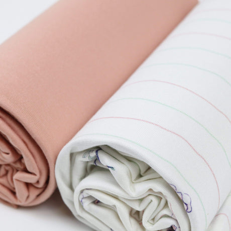 Flower and Pink 2 PK Swaddle Blanket - HoneyBug 