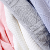 Gray Knit Blanket - HoneyBug 