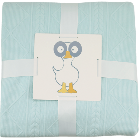 Mint 50" x 60" Full Size Knit Throw - HoneyBug 