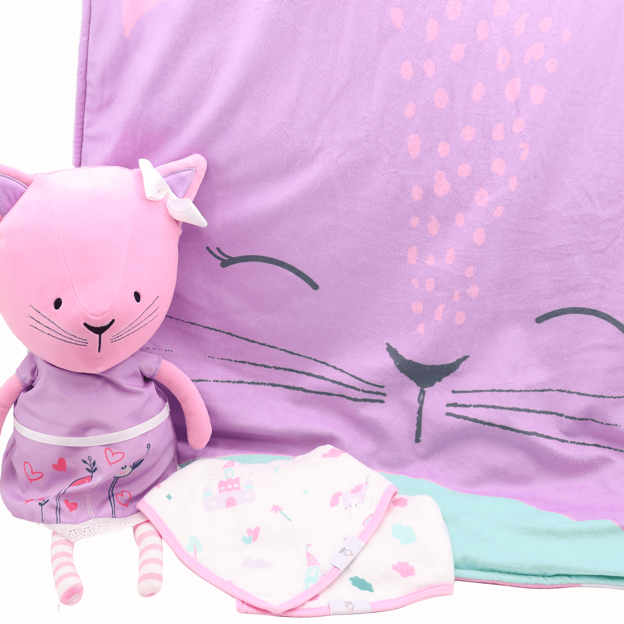 Lucy Kitty Plush Doll with Dress - HoneyBug 