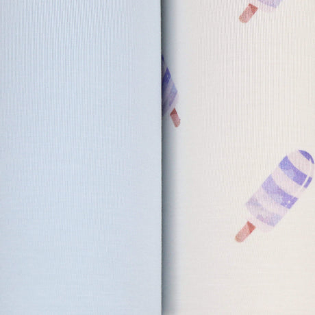 Blue Popsicle and Blue 2 Pack Swaddle Blanket - HoneyBug 