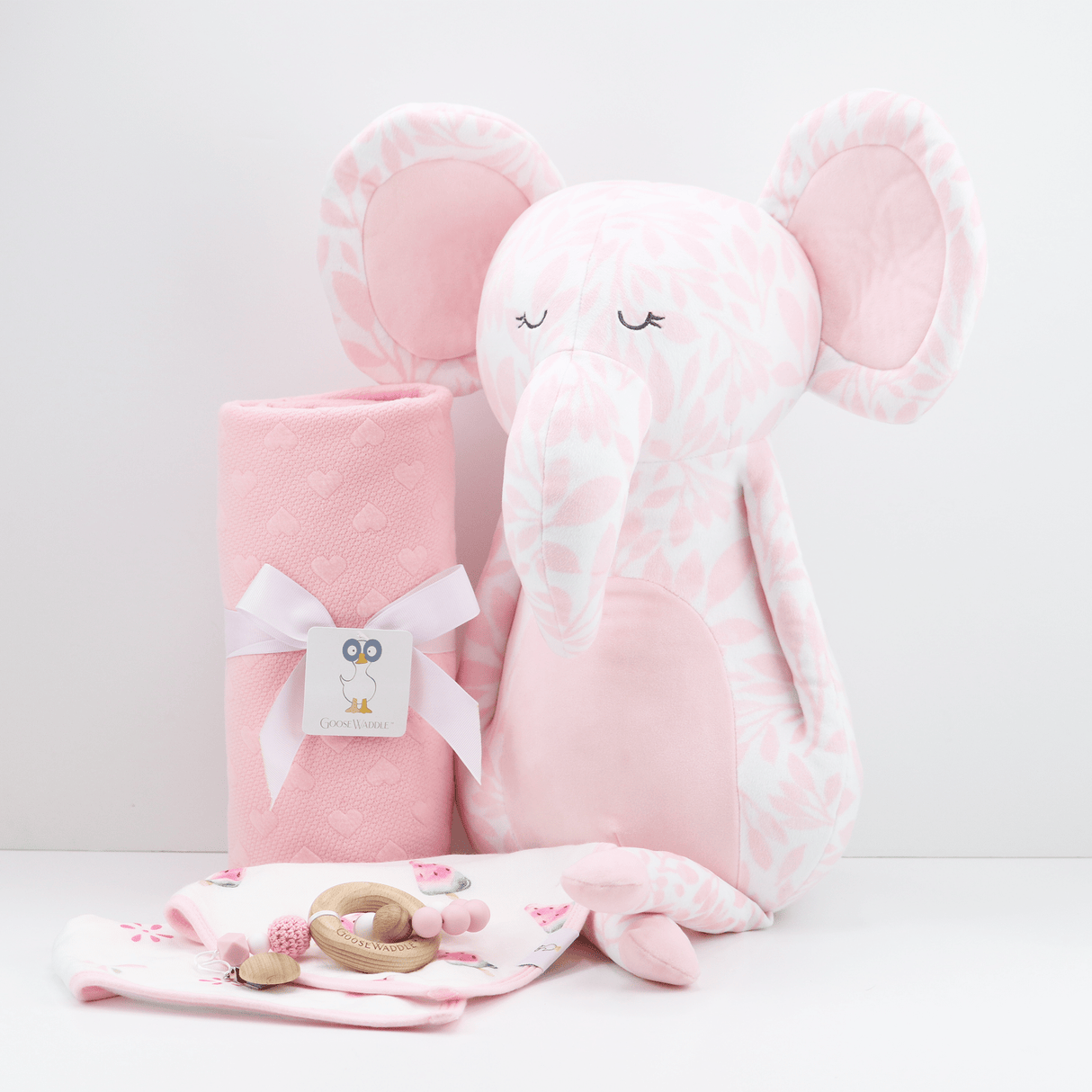 Poppy Elephant Pink Super Soft Plush - HoneyBug 