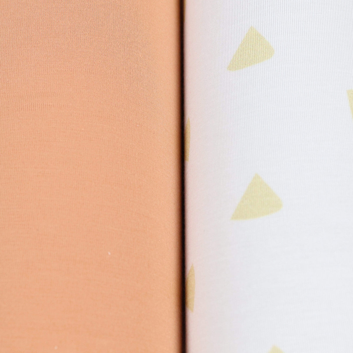Tan Triangle and Terra Cotta 2 PK Swaddle Blanket - HoneyBug 