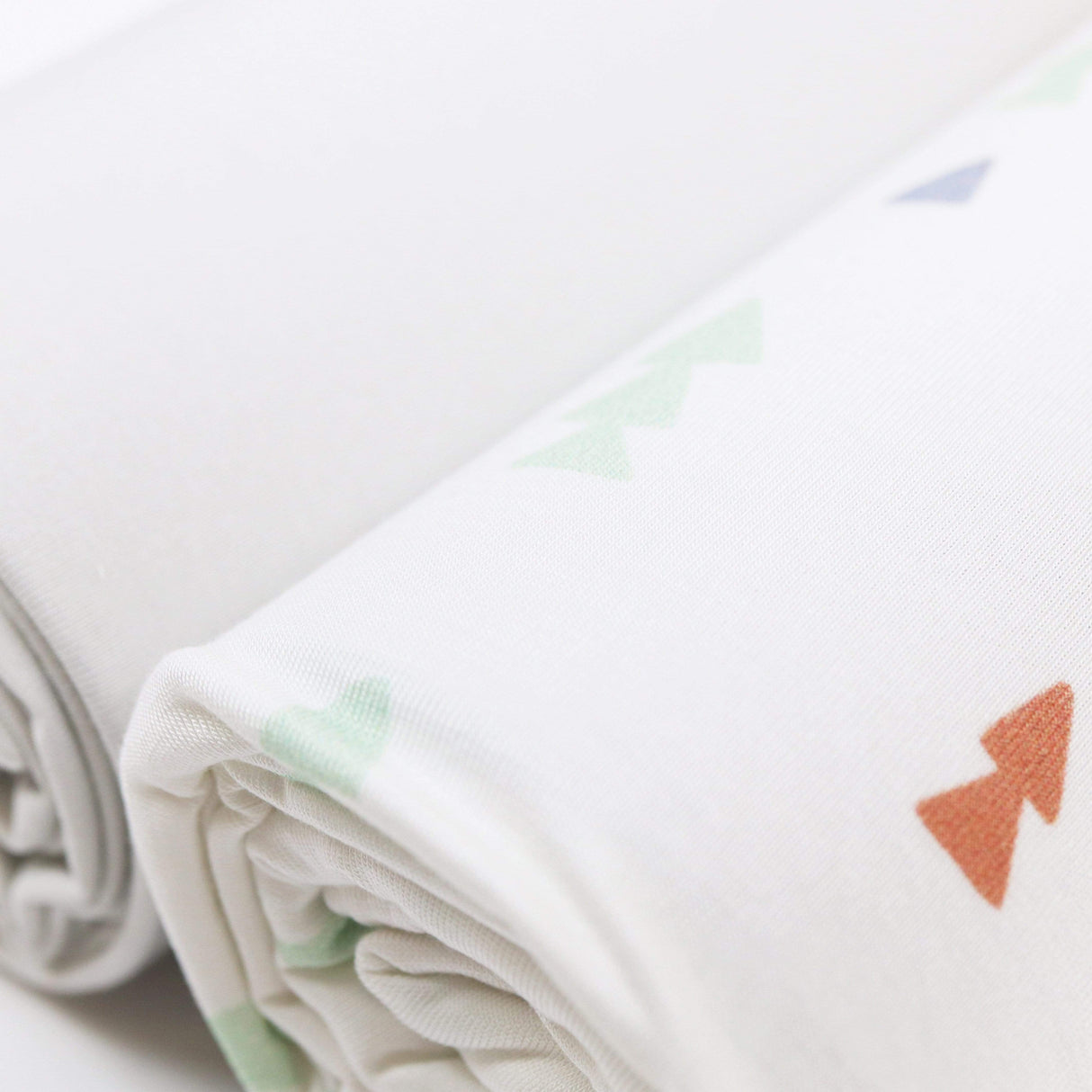 Triangles and Gray 2 PK Swaddle Blanket - HoneyBug 