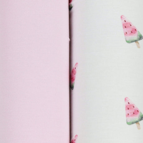 Watermelon Popsicle and Pink 2 PK Swaddle Blanket - HoneyBug 