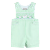 Green Seersucker Easter Bunny Smocked Jon Jons