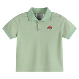 Green Tractor Golf Polo Shirt