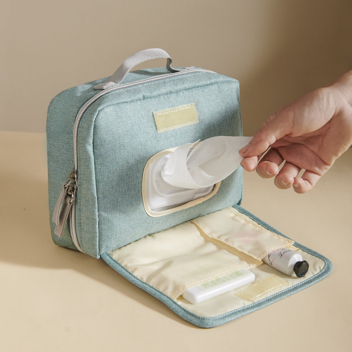 Diaper Clutch Bag with Wipe Dispenser