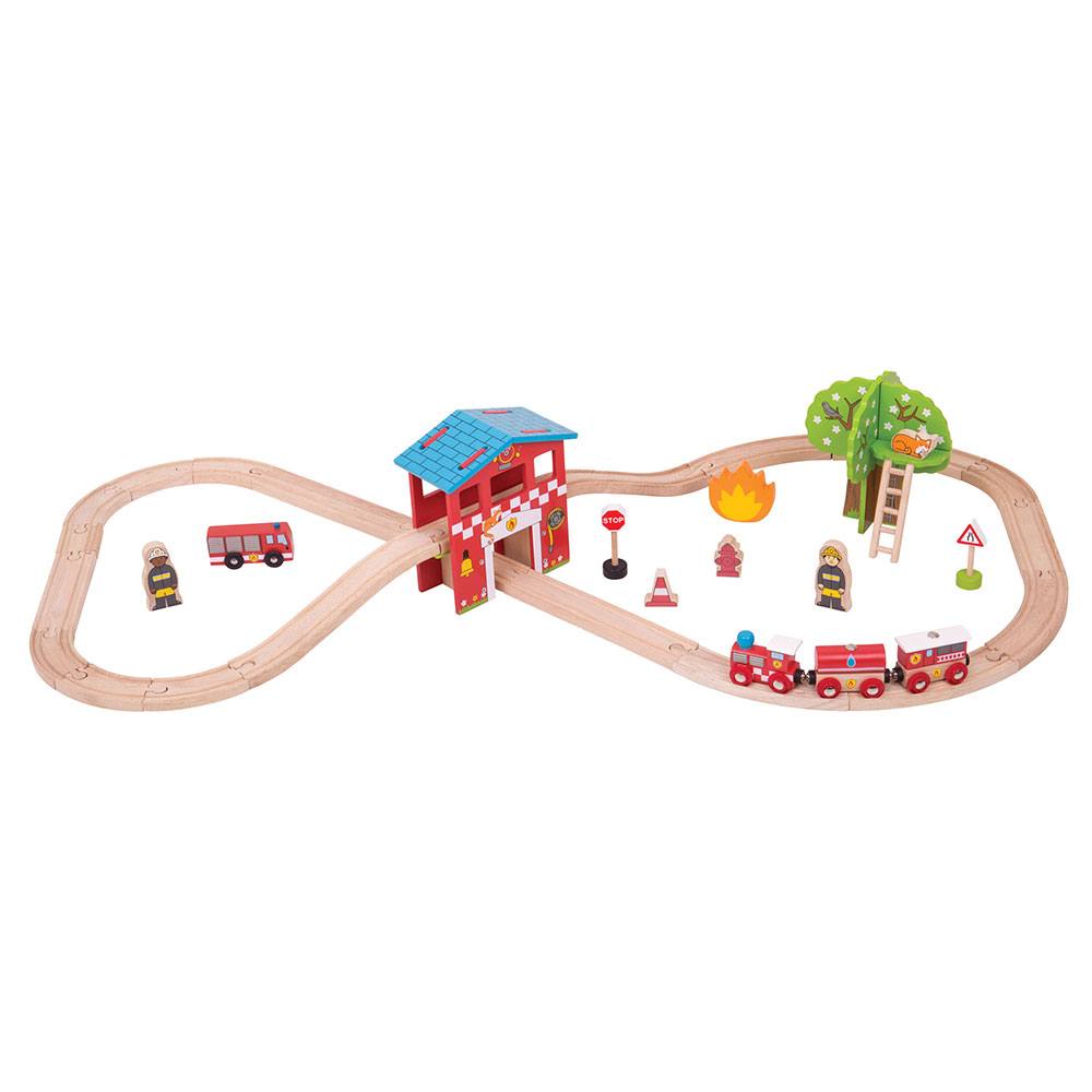 Fire Station Train Set - HoneyBug 
