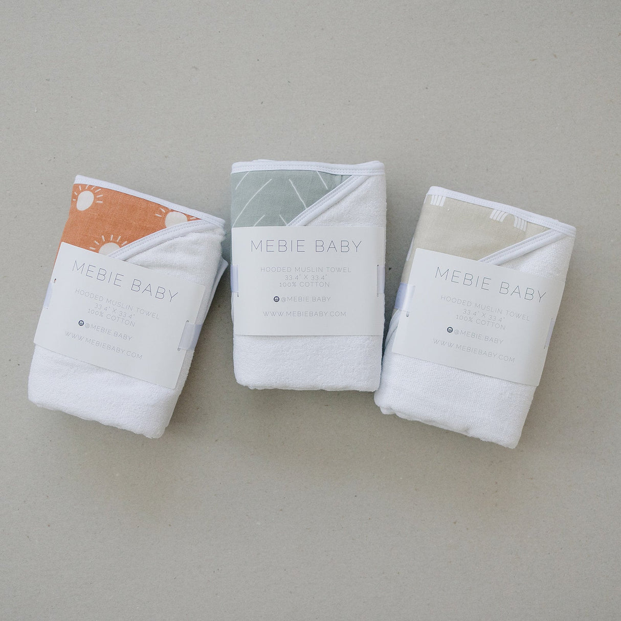 Desert Sage Muslin Hooded Towel - HoneyBug 