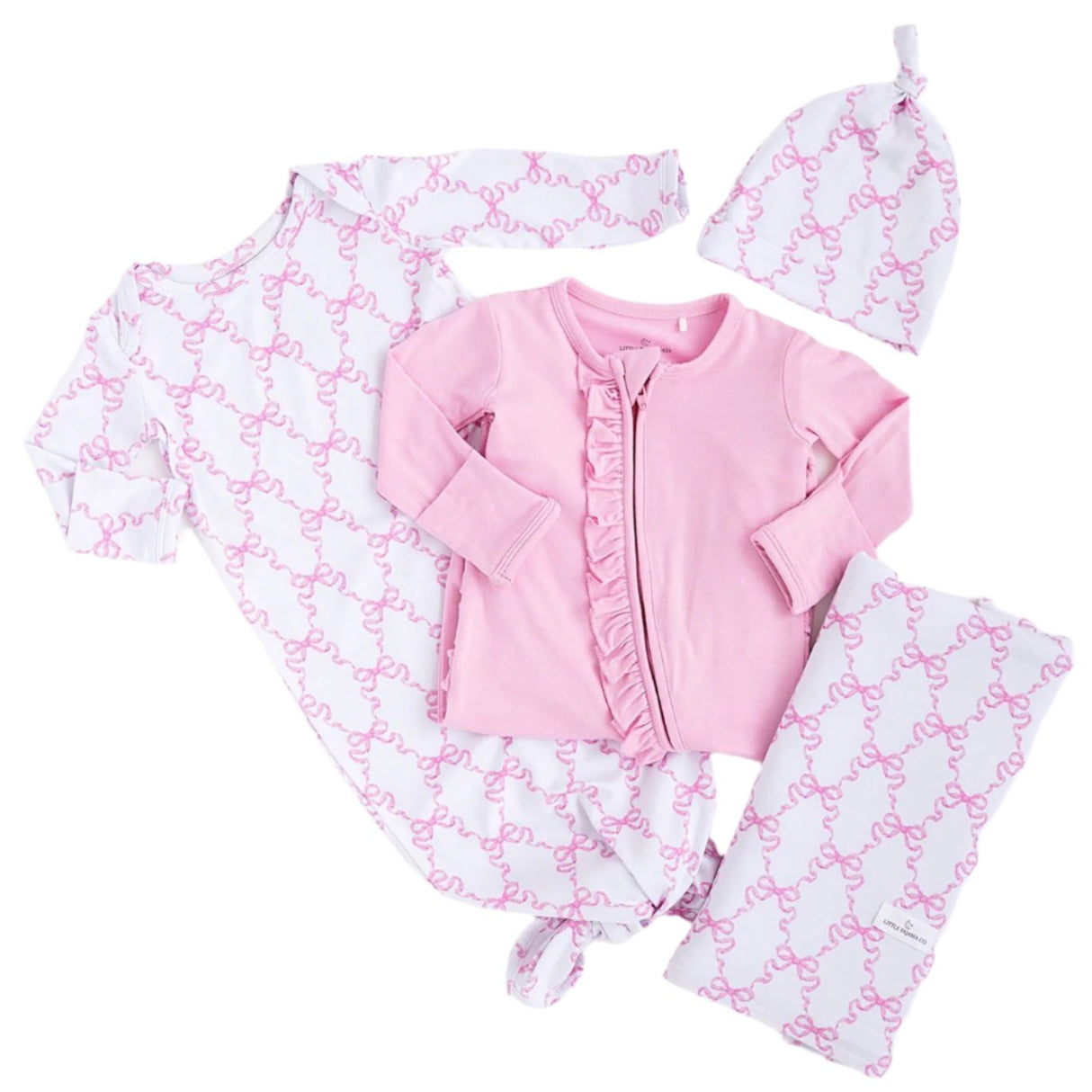 Pink Bow Baby Bundle Box - HoneyBug 