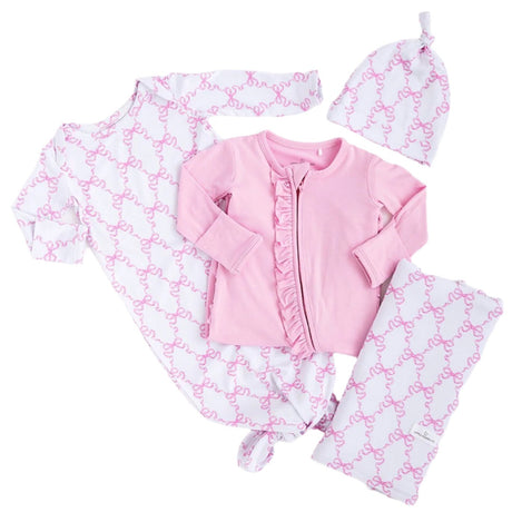 Pink Bow Baby Bundle Box - HoneyBug 
