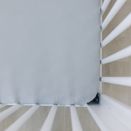 Stone Bamboo Stretch Crib Sheet - HoneyBug 