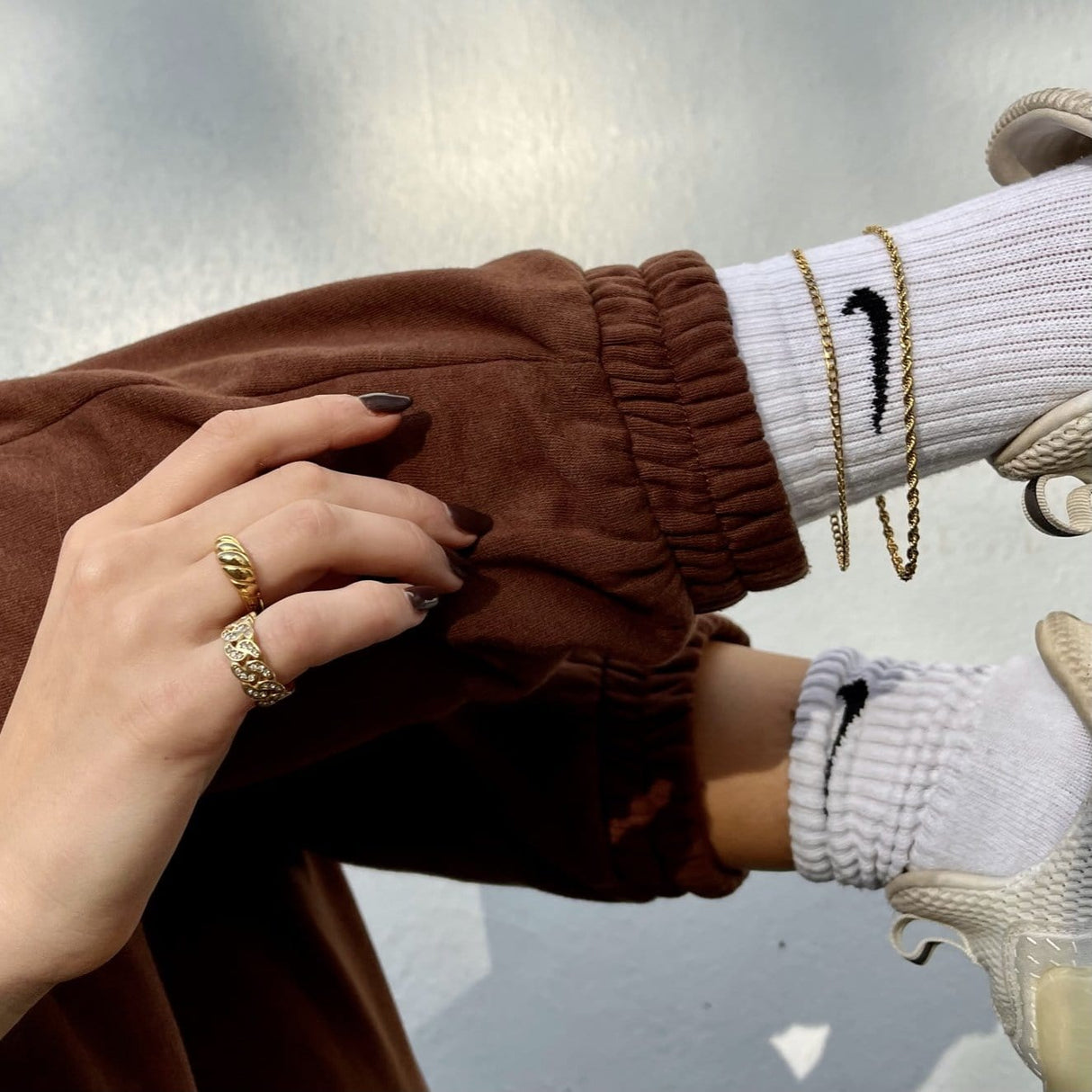 Nyx Curb Chain Anklet - HoneyBug 