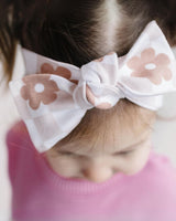 Latte Daisy Headband - HoneyBug 
