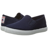 Navy Canvas Slip On