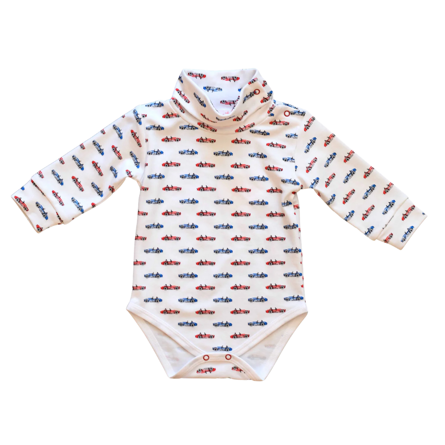 Red Cobra Car Turtleneck Onesie